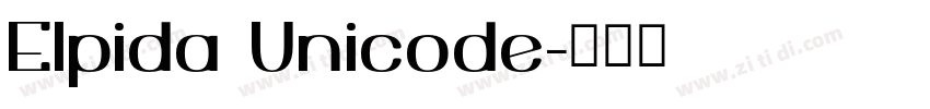 Elpida Unicode字体转换